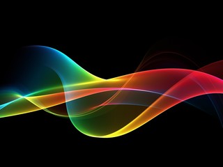      Elegant abstract colorful wave 