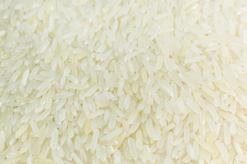 rice grain  on wood table image for background.