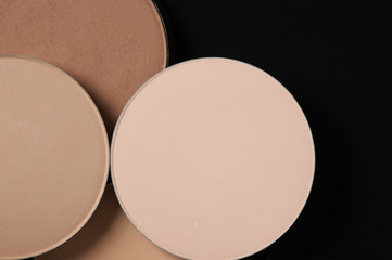 Compact face powder close-up