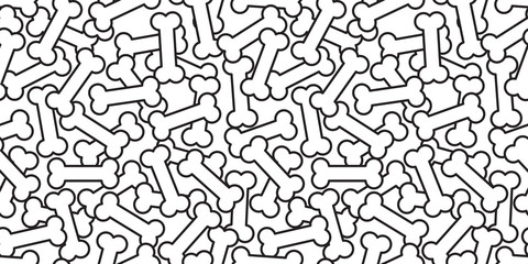 bone seamless pattern dog bone isolated vector wallpaper background