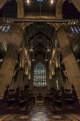 Fototapeta na wymiar St Andrew's Cathedral is the cathedral church of the Anglican Diocese of Sydney in the Anglican Church of Australia