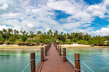 Jetty of Zanzibar Island in Tanzania.
