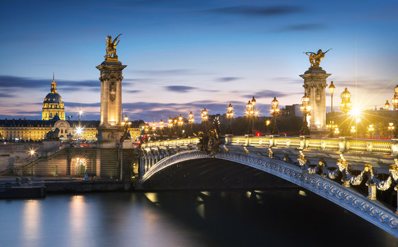 Alexandre 3 bridge in Paris, France