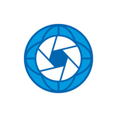 Lens World Logo Icon Design