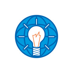 Idea World Logo Icon Design