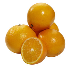 Orange isolated on white
