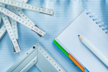 Try square checked notepad pencil tape measure