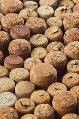 Background from different wine corks