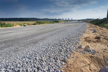 Road construction in progress
