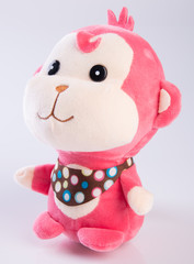 toy or monkey soft toy on the background.