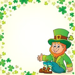 Sitting leprechaun theme image 5