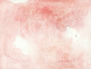 Abstract watercolor pink texture. Pastel background for design