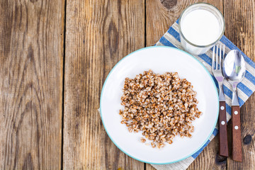 Buckwheat porridge, foods carbohydrates