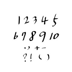 벡터 문자 / 손으로 쓴 글씨체