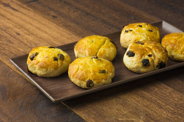 scones with background cafe