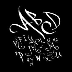 벡터 문자 / 손으로 쓴 글씨체