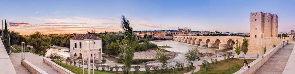 Roman bridge in Cordoba, Andalusia, southern Spain.