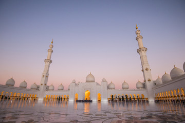 Abu Dhabi, UAE, 04 January 2018, Sheikh Zayed Grand Mosque in the Abu Dhabi, United Arab Emirates