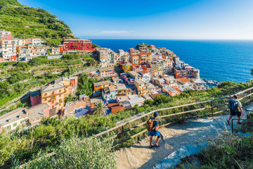Manarola in Cinque Terre, Liguria, Italy. - obrazy, fototapety, plakaty