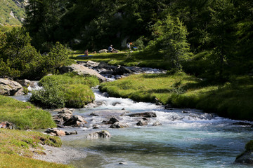 Italian alps in a summer day