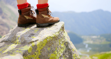 Walking in the mountains