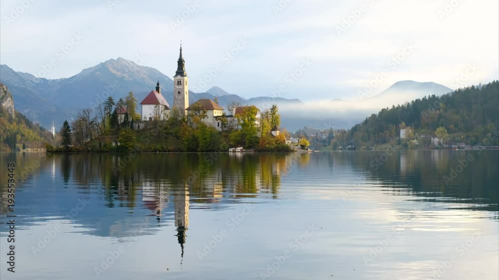 Canvas Prints bled with lake in slovenia