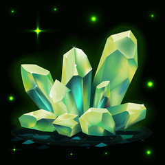 crystals icon vector game element
