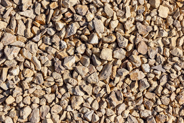 Crushed limestone aggregate