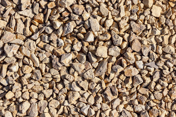 Crushed limestone aggregate