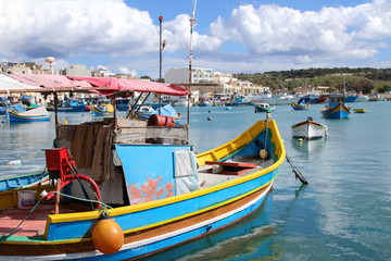 Der Hafen von Marsaxlokk, Malta