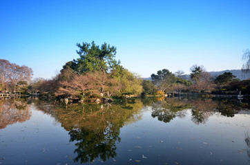Landscape of West lake in Hangzhou, China