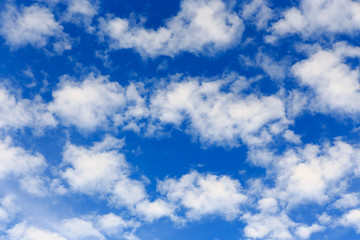 Cloud over blue sky.