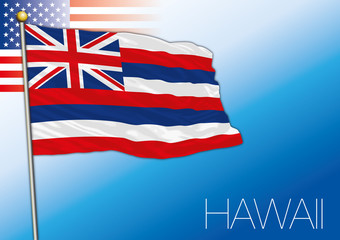 Hawaii federal state flag, United States
