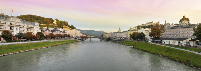 Panorama of Salzburg, Austria