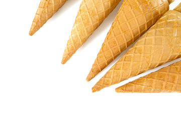 ice cream scones isolated on white