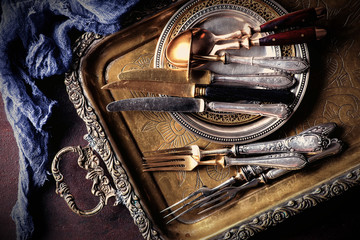 Old silver ware