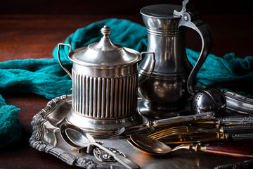 Old silver ware
