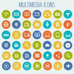 Big Multimedia icon set