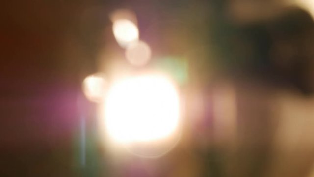 luces que genera un proyector antiguo de cine de 8mm