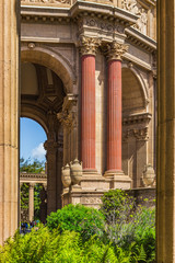 Column Frame of the Palace of Fine Arts - San Francisco, California, USA