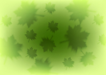 Abstract green leaves shiny summer background