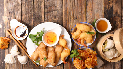 selection of asian food