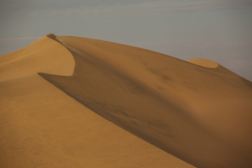 Fototapeta na wymiar Big and soft dune beautiful formed