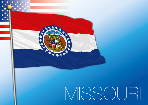 Missouri federal state flag, United States
