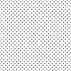 Distressed geometric seamless pattern. Halftone made of little defoemed squares. Grunge and rough effect for design and illustration.
