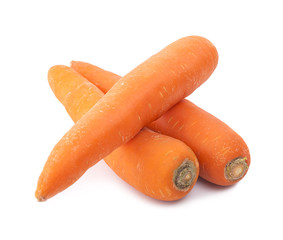 Carrots isolated on white background