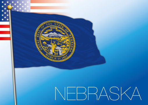 Nebraska federal state flag, United States