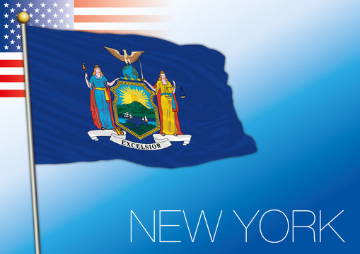 New York federal state flag, United States