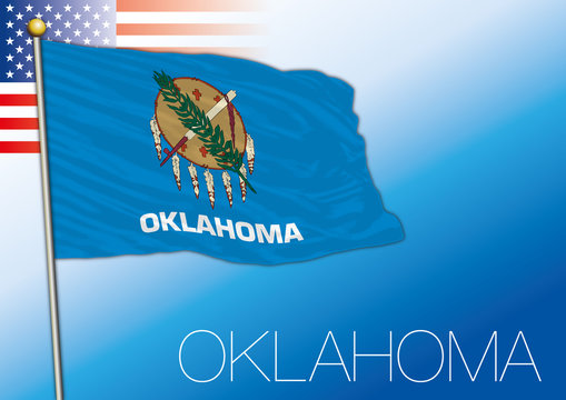 Oklahoma federal state flag, United States