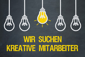Wir suchen kreative Mitarbeiter
